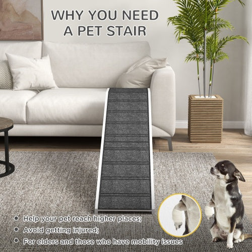 Carpeted Indoor Wooden Pet Ramp