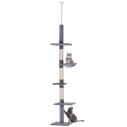 Floor To Ceiling Vertical Cat Tree Scratching Post
