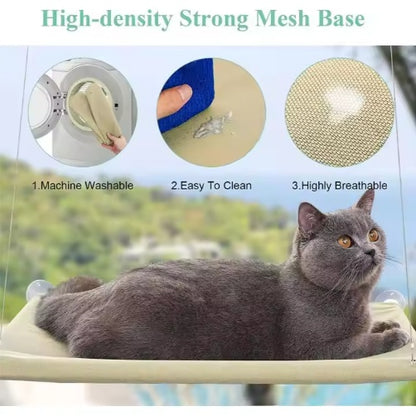 Cat Window-Mounted Hammock Perch