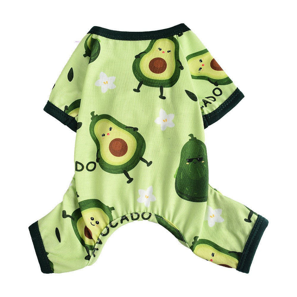 Avocado Soft Stretchy Dog Pajamas