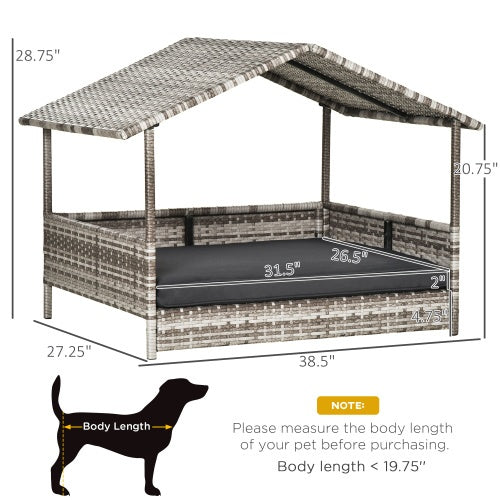 Outdoor Dog Bed House With Canopy