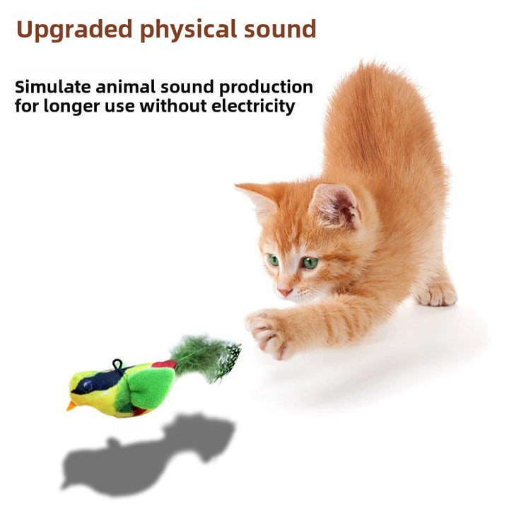 Pet Sound Bird Teaser Toy for Cats