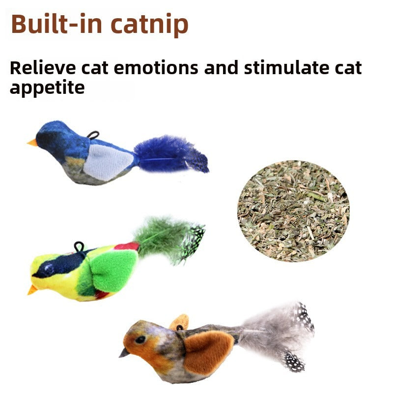 Pet Sound Bird Teaser Toy for Cats