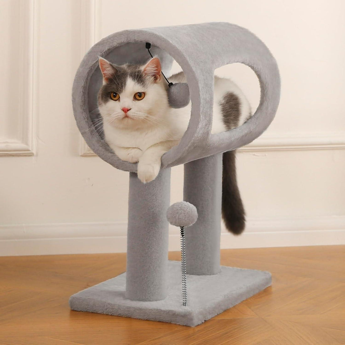 Indoor Cat Tree Tunnel Bed