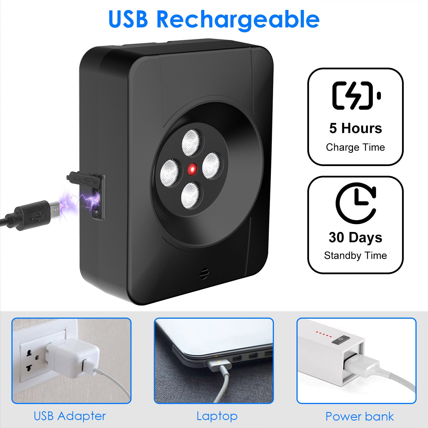 3 Frequency Levels Ultrasonic Anti Barking Device