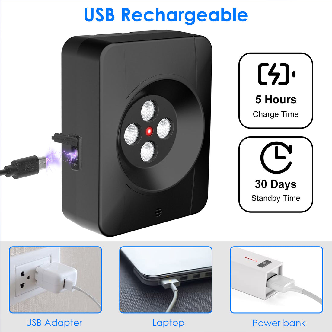 3 Frequency Levels Ultrasonic Anti Barking Device