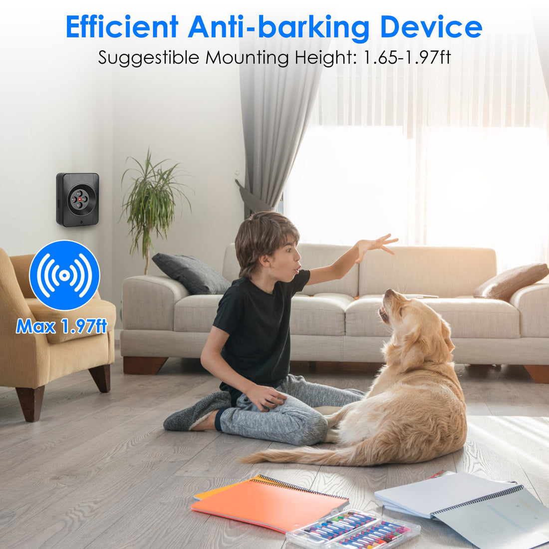 3 Frequency Levels Ultrasonic Anti Barking Device