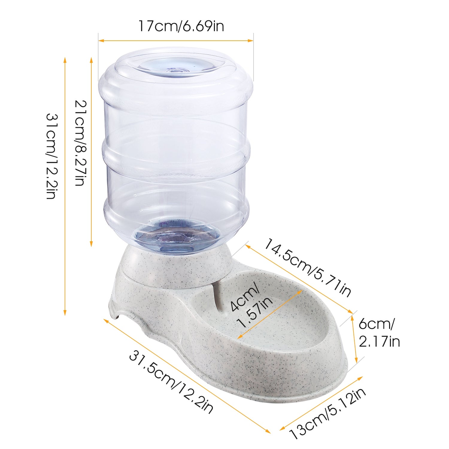 3.5L Automatic Gravity Pet Water Dispenser