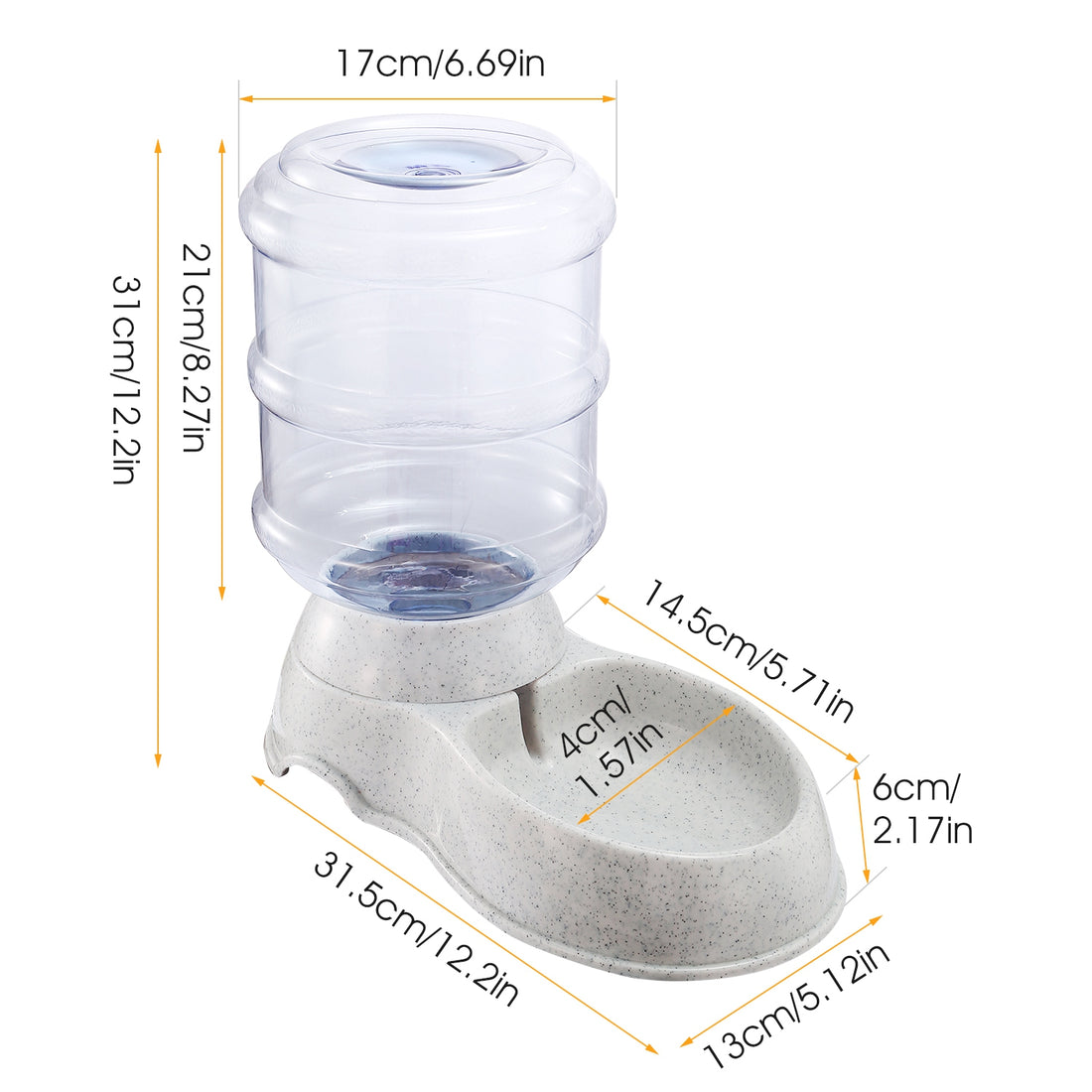 3.5L Automatic Gravity Pet Water Dispenser