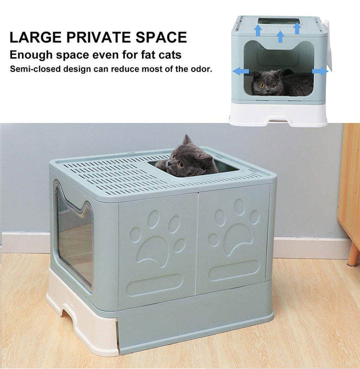 Cat Litter Box Front Entry Enclosed