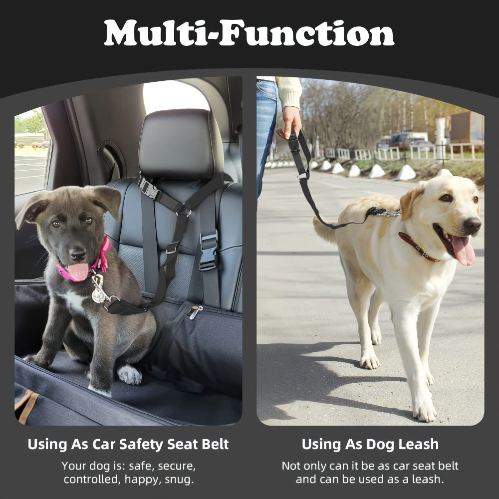 2-Pack Dog & Cat Safety Seat Belt Straps