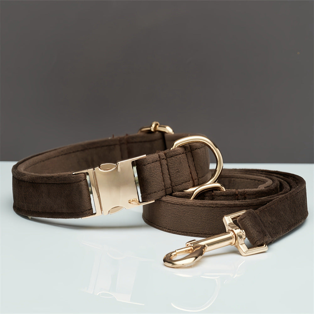 Personalized Adjustable Velvet Dog Collar