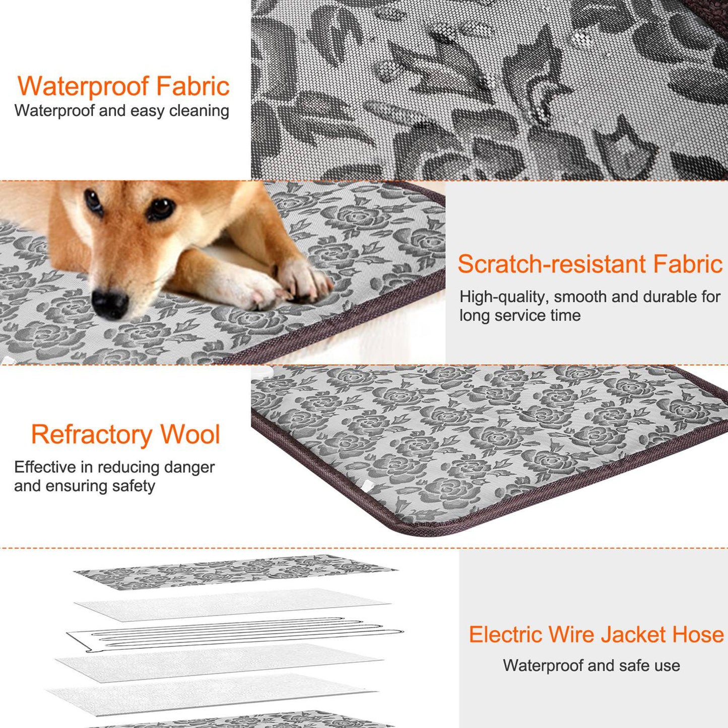 Heating Pad Waterproof Electric Pet Mat