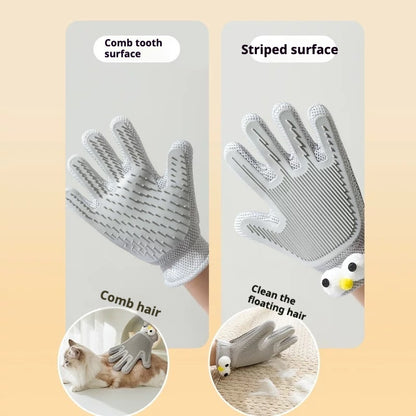 Pet Hair Removal Grooming Gloves