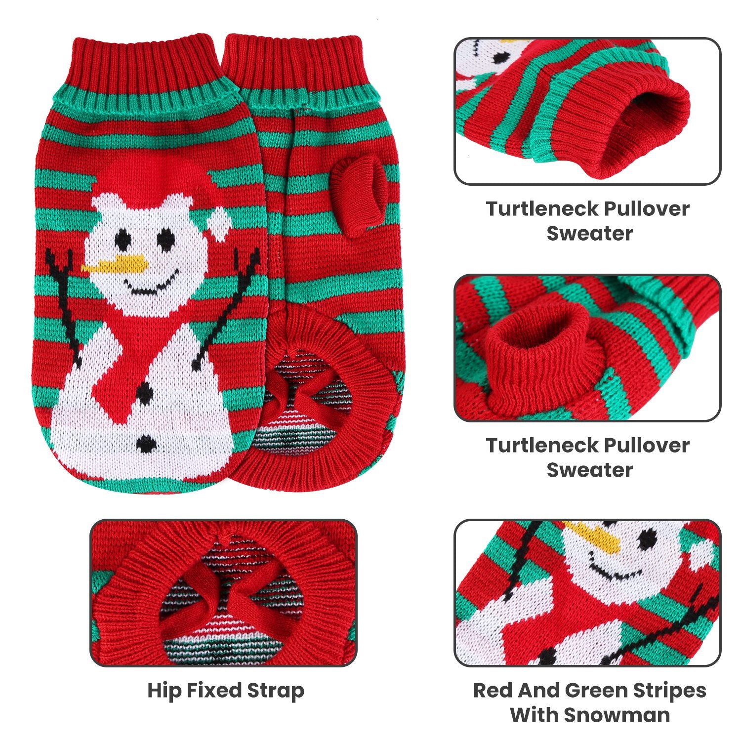 Pet Christmas Turtleneck Sweater