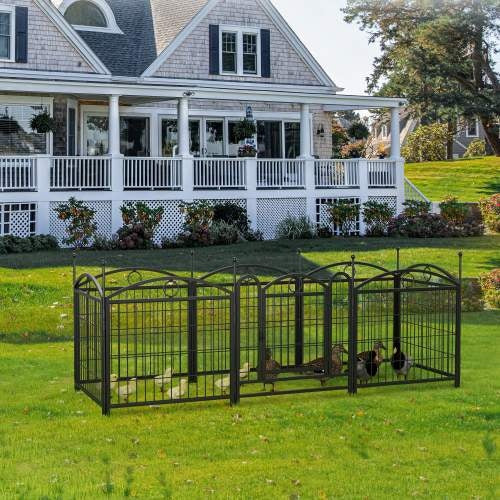 24 Inch 8 Panel Metal Dog Playpen