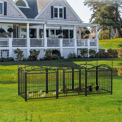 24 Inch 8 Panel Metal Dog Playpen