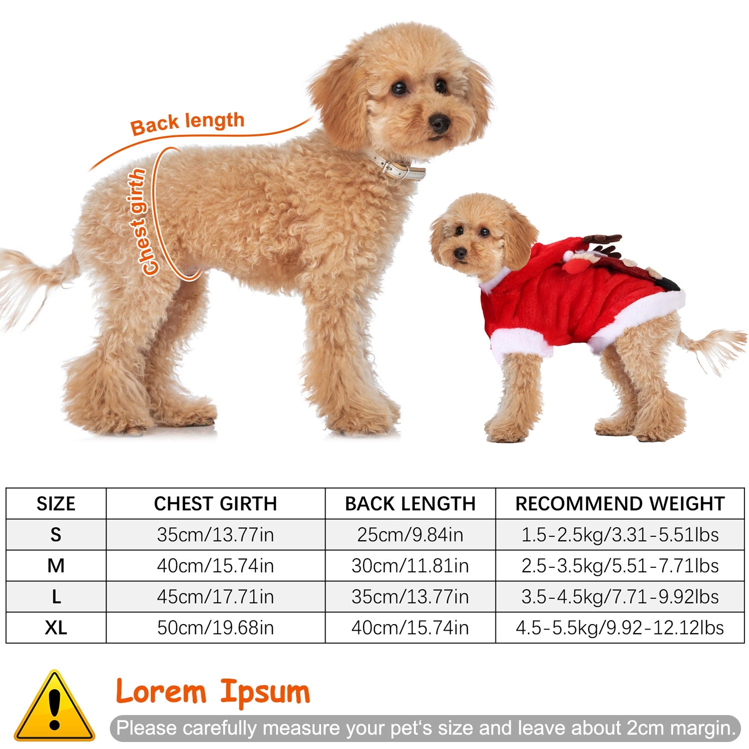 Christmas Clothes Santa Claus Pet Outfit