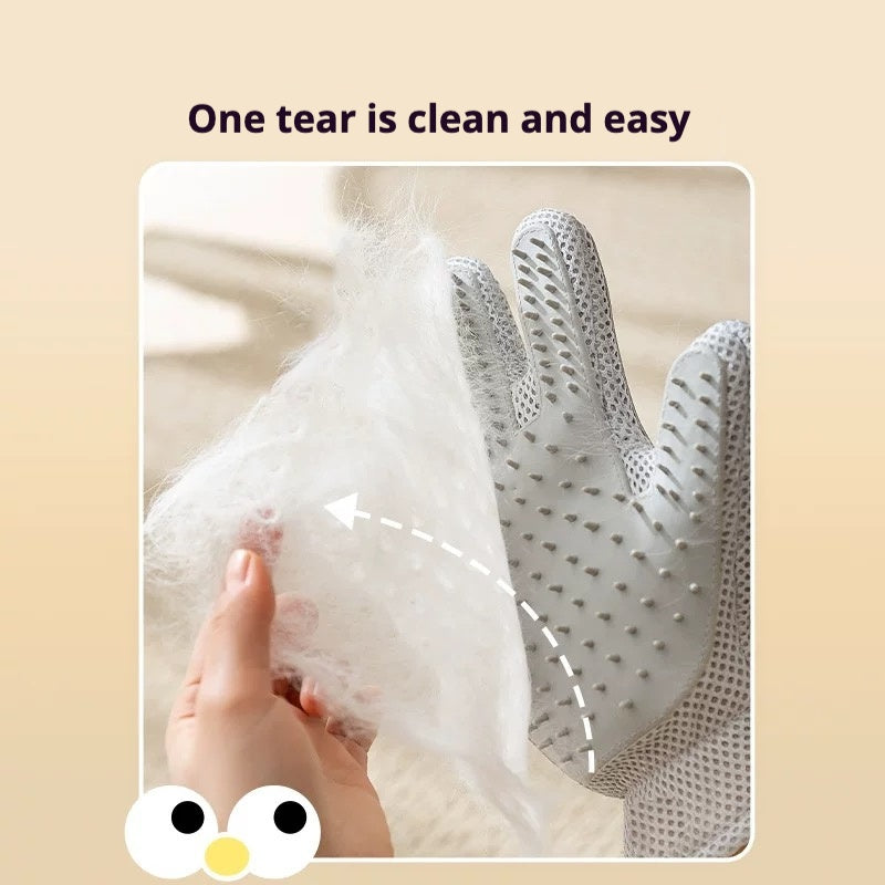 Pet Hair Removal Grooming Gloves