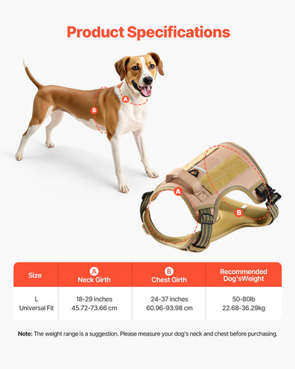 No Pull Tactical Dog Harness