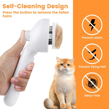 3 In 1 Pet Grooming Steam Brush