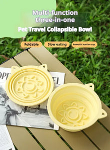 3-in-1 Pet Travel Collapsible Bowl