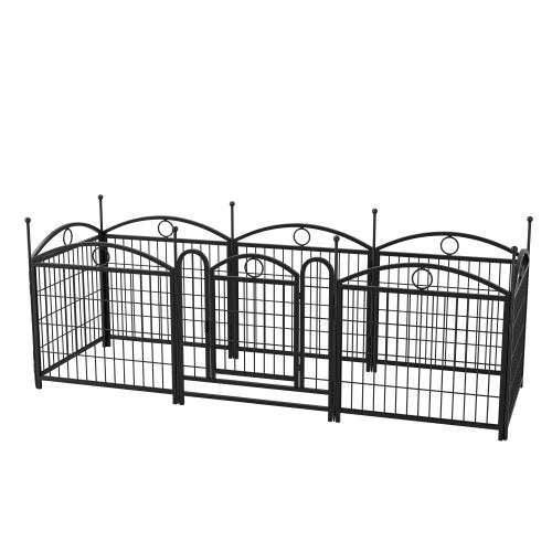 24 Inch 8 Panel Metal Dog Playpen