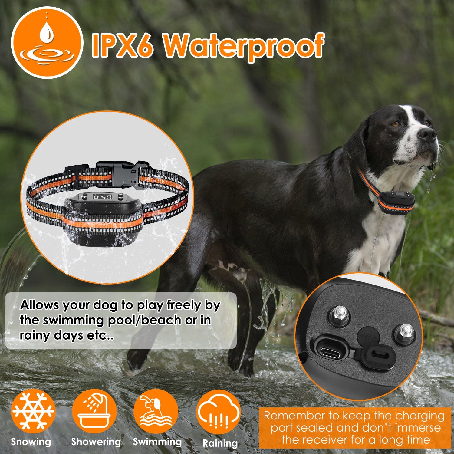 2-in-1 GPS Wireless Dog Fence Collar