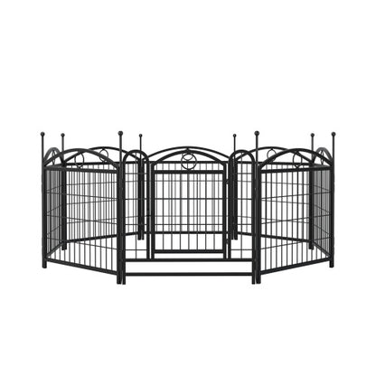 24 Inch 8 Panel Metal Dog Playpen
