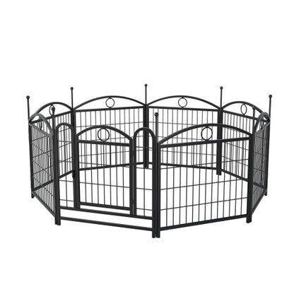 24 Inch 8 Panel Metal Dog Playpen