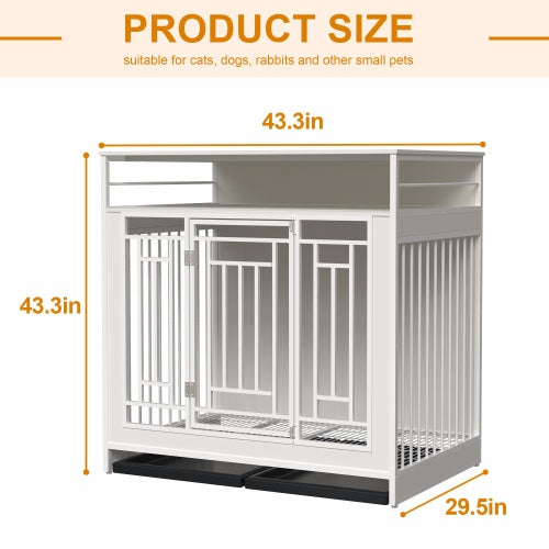 Large Dog Kennel Furniture with Divider