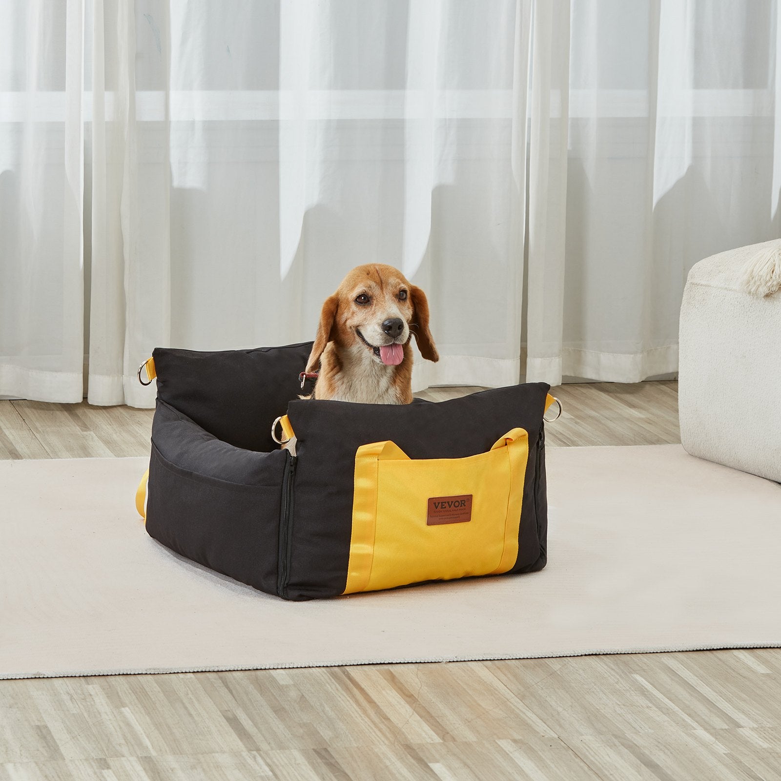 Pet Car Seat for Small Dogs Up to 25 lbs