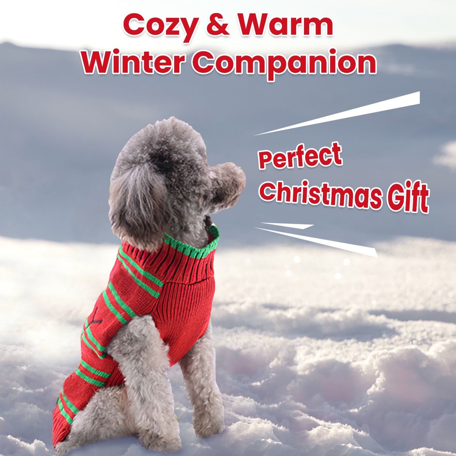Pet Christmas Turtleneck Sweater