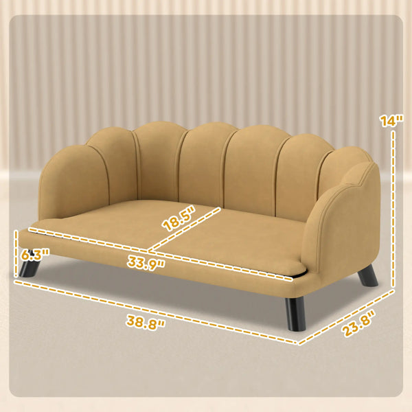 Large Velvet Comfy Sofa Dog Couch