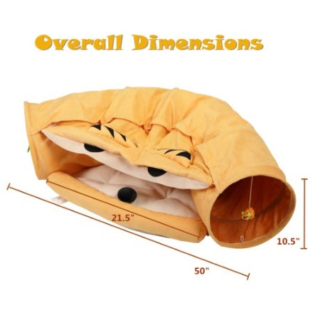 Cat Telescopic Tunnel & Cushioned Bed