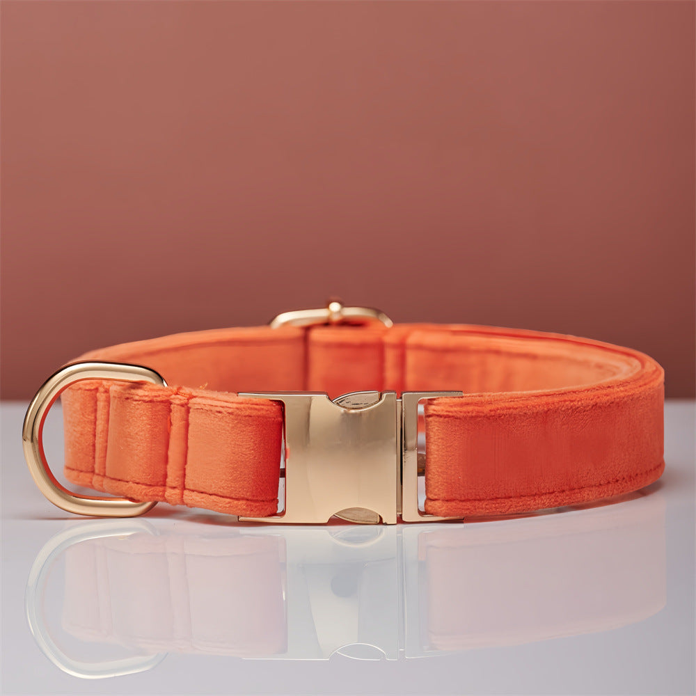 Personalized Adjustable Velvet Dog Collar