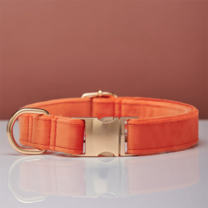Personalized Adjustable Velvet Dog Collar