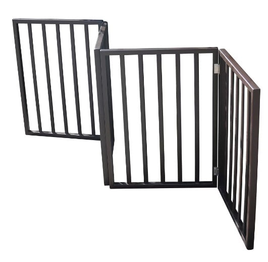 Portable Wooden Pet Gate Fence