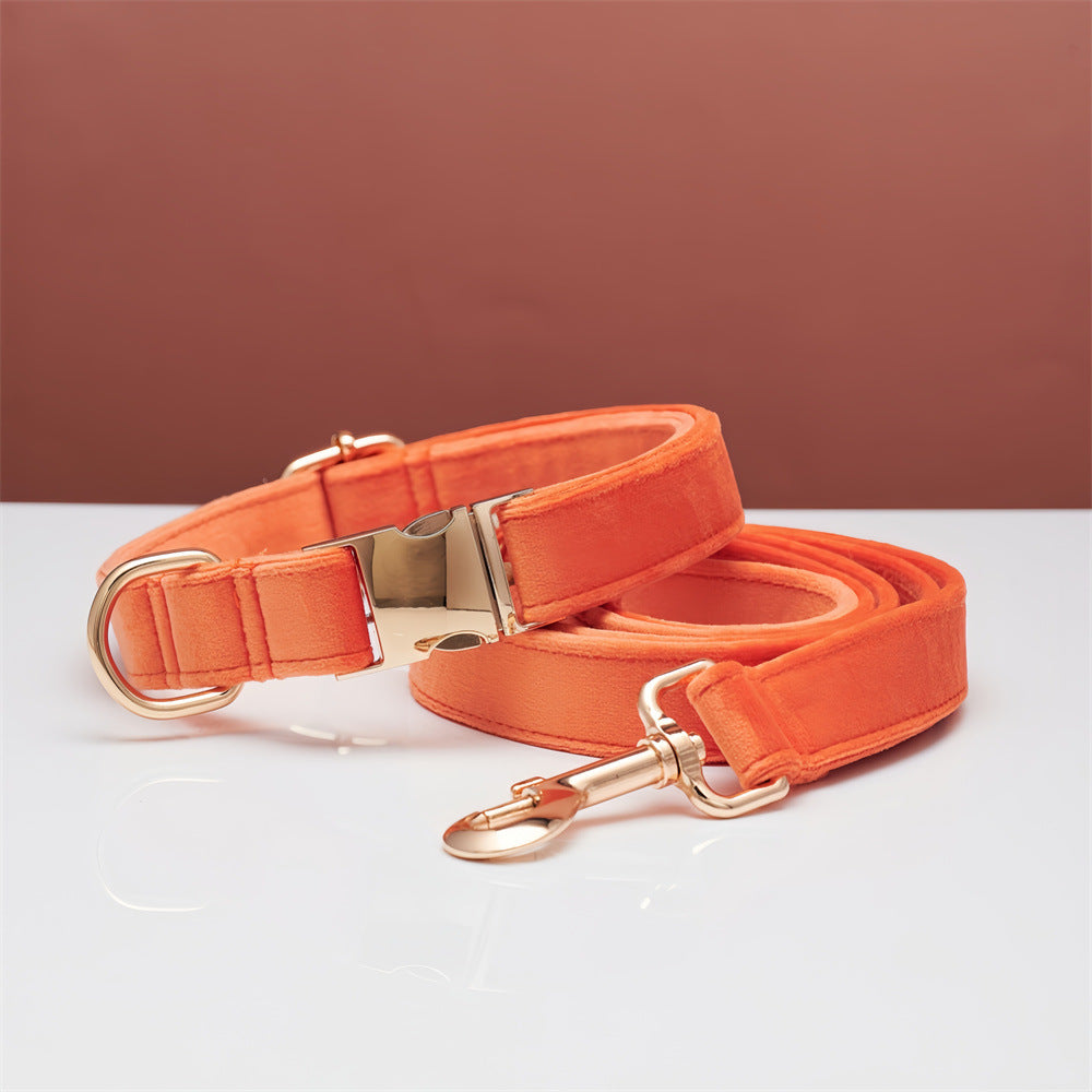 Personalized Adjustable Velvet Dog Collar