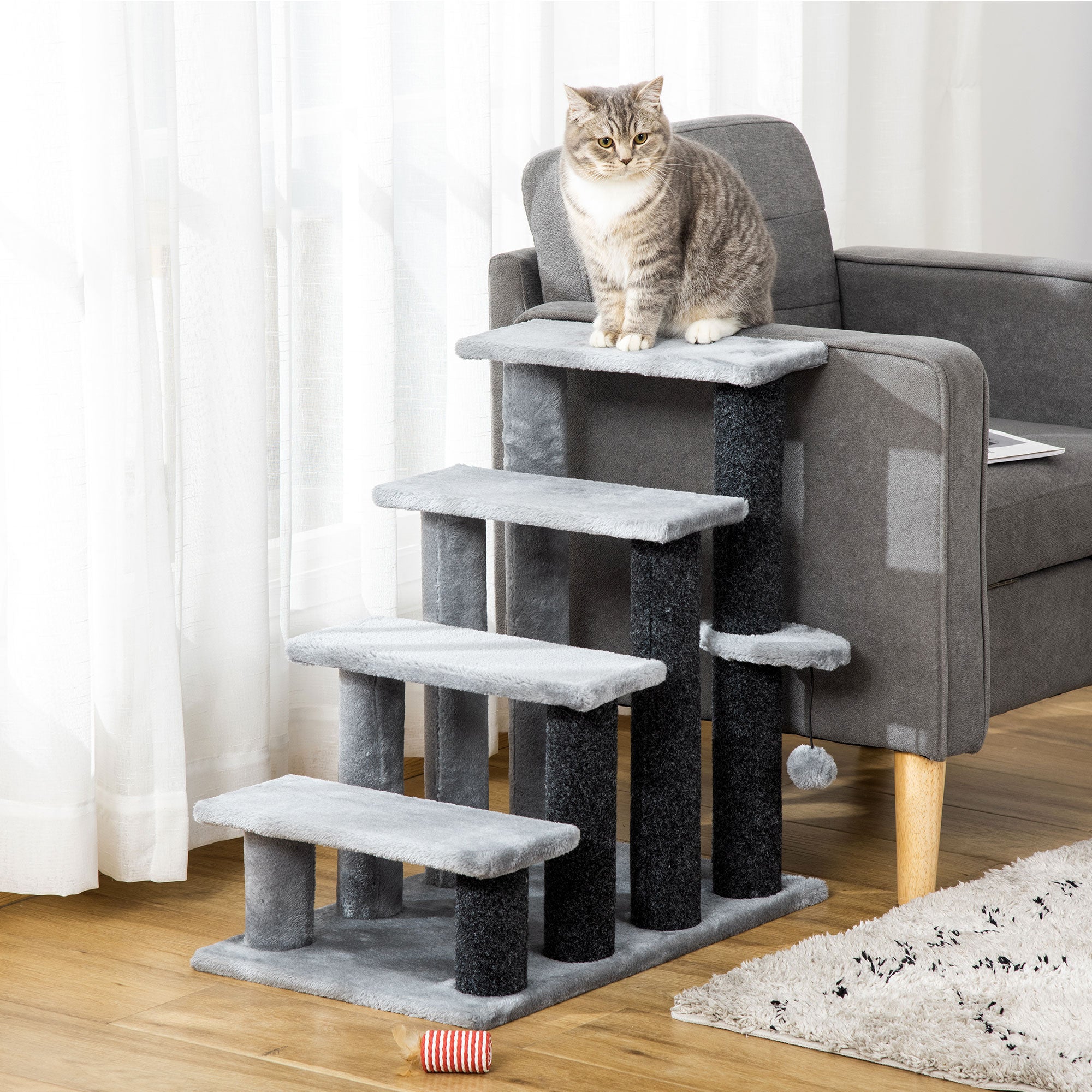 Multi-Step Cat Stairs & Play Platform