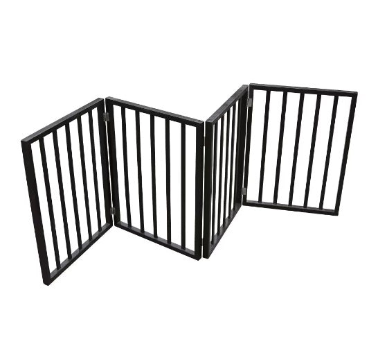 Portable Wooden Pet Gate Fence