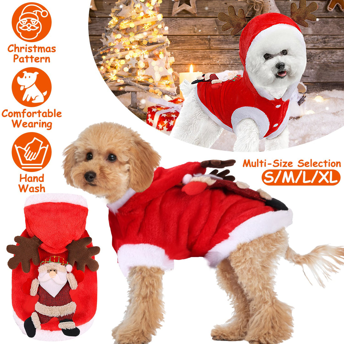 Christmas Clothes Santa Claus Pet Outfit