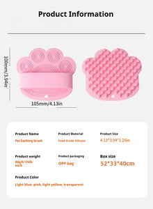 Pet Rubber Bath Massage Comb