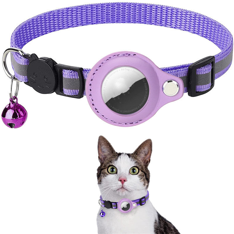 Reflective Cat & Dog Collar with AirTag