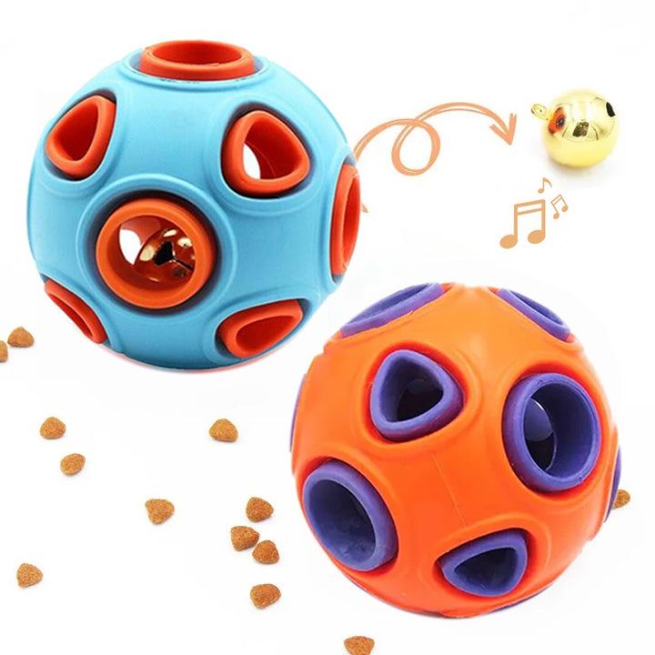 Dog Rubber Ball with Bell Sound 2-Pack